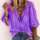 Fashion Loose Women Blouse (Color:Purple Size:XXXL)