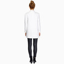 One Buckle Long-sleeved Suit (Color:White Size:M)