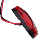 YWXLight 10-30V Oval Clearing Truck Trailer Side Marker Light (Red)