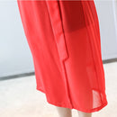 Women Hooded Sunscreen Mid-length Chiffon Cardigan (Color:White Size:M)