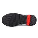 Jiefu Anti Smash And Stab Resistant Lightweight Breathable Anti Odor Flying Fabric Safety Shoes (Color:Black Size:48)