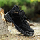 Jiefu Anti Smashing, Anti Piercing, Waterproof And Oil Resistant Electric Welding High Top Safety Shoes (Color:Black Size:44)