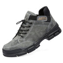 Jiefu Anti Smashing, Anti Piercing, Waterproof And Oil Resistant Electric Welding High Top Safety Shoes (Color:Grey Size:41)
