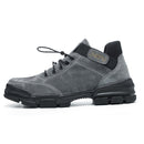 Jiefu Anti Smashing, Anti Piercing, Waterproof And Oil Resistant Electric Welding High Top Safety Shoes (Color:Grey Size:46)