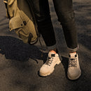 Jiefu Anti Smashing, Anti Piercing, Waterproof And Oil Resistant Electric Welding High Top Safety Shoes (Color:Sand Color Size:37)
