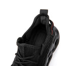Jiefu Breathable Flying Fabric Anti Smashing And Anti Piercing Insulating Safety Shoes (Color:Black Size:44)