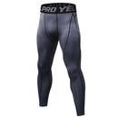 Exercise Fitness Running Training Breathable Quick Dry Elastic Tights (Color:Grey Size:XXL)