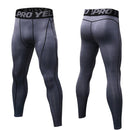 Exercise Fitness Running Training Breathable Quick Dry Elastic Tights (Color:Grey Size:XXL)