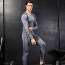 Exercise Fitness Running Training Breathable Quick Dry Elastic Tights (Color:Grey Size:XXL)