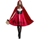 Little Red Riding Hood Costume For Adults Cosplay (Color:Red Size:L)