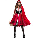 Little Red Riding Hood Costume For Adults Cosplay (Color:Red Size:XL)
