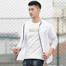 Lovers Hooded Outdoor Windproof And UV Proof Sun Proof Clothes (Color:White Size:XXXXL)