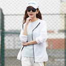Lovers Hooded Outdoor Windproof And UV Proof Sun Proof Clothes (Color:White Size:XXXXL)