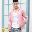 Lovers Hooded Outdoor Windproof And UV Proof Sun Proof Clothes (Color:Pink Size:XXXXL)