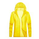 Lovers Hooded Outdoor Windproof And UV Proof Sun Proof Clothes (Color:Yellow Size:XXL)