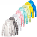 Lovers Hooded Outdoor Windproof And UV Proof Sun Proof Clothes (Color:Dark Gray Size:XL)