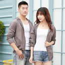 Lovers Hooded Outdoor Windproof And UV Proof Sun Proof Clothes (Color:Dark Gray Size:XXXXXL)