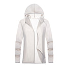 Lovers Hooded Outdoor Windproof And UV Proof Sun Proof Clothes (Color:Light Grey Size:XXXXXL)