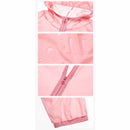 Lovers Hooded Outdoor Windproof And UV Proof Sun Proof Clothes (Color:Light Grey Size:XXXXXL)