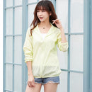 Lovers Hooded Outdoor Windproof And UV Proof Sun Proof Clothes (Color:Light Yellow Size:XXL)