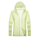 Lovers Hooded Outdoor Windproof And UV Proof Sun Proof Clothes (Color:Light Yellow Size:XXXXL)