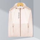 Ladys Outdoor UV Proof Breathable Lightweight UPF 70+ Couples Sun Proof Clothes (Color:Beige Size:L)