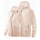 Ladys Outdoor UV Proof Breathable Lightweight UPF 70+ Couples Sun Proof Clothes (Color:Beige Size:XXL)