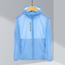Ladys Outdoor UV Proof Breathable Lightweight UPF 70+ Couples Sun Proof Clothes (Color:Light Blue Size:XL)