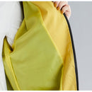 Loose Slim Waist Mid-length Coat (Color:Light Blue Size:M)