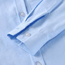 Children Long-sleeved Shirt + Denim Suspenders And Trousers Two-piece Suit (Color:Blue Size:80)