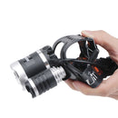 BORUIT RJ-3000 3LEDs 3000LM Strong Light Long Shot Rechargeable LED Headlight (Headlamp)