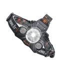 BORUIT RJ-3000 3LEDs 3000LM Strong Light Long Shot Rechargeable LED Headlight (Headlamp+USB Cable+2xBattery)