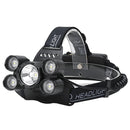 YWXLight 5LEDs USB Rechargeable Outdoor Long-range Camping Night Fishing Headlight