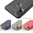 Litchi Texture TPU Shockproof Case For Xiaomi Mix 3 (Navy Blue)