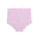3 PCS Pure Color Large Size Breathable High Waist Belly Lift Adjustable Maternity Panties (Color:Purple Size:M)