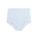 3 PCS Pure Color Large Size Breathable High Waist Belly Lift Adjustable Maternity Panties (Color:Blue Size:L)