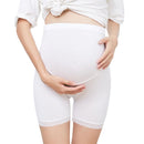 Pregnant Women High-waist Stomach Lift Bottoming Lace Trim Safety Pants (Color:White Size:L)