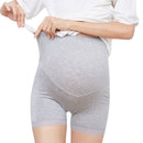 Pregnant Women High-waist Stomach Lift Bottoming Lace Trim Safety Pants (Color:Gray Size:L)