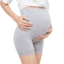 Pregnant Women High-waist Stomach Lift Bottoming Lace Trim Safety Pants (Color:Gray Size:L)