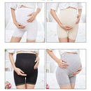 Pregnant Women High-waist Stomach Lift Bottoming Lace Trim Safety Pants (Color:Gray Size:L)