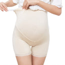 Pregnant Women High-waist Stomach Lift Bottoming Lace Trim Safety Pants (Color:Skin Tone Size:XL)