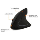 Battery Version Wireless Mouse Vertical 2.4GHz Optical Mouse (Black)