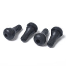 Snap-in Short Black Rubber Valve Stem (TR412) with Valve Core Wrench for Tubeless 0.453 Inch 11.5mm Rim Holes on Standard Vehicle Tires