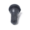 Snap-in Short Black Rubber Valve Stem (TR412) with Valve Core Wrench for Tubeless 0.453 Inch 11.5mm Rim Holes on Standard Vehicle Tires