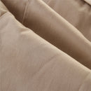 Girls Short-sleeved Single-breasted Jumpsuit (Color:Khaki Size:140)