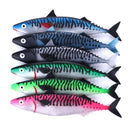 HENGJIA SO301 29cm 65g Ocean Boat Fishing Tuna Lure 28cm Soft Fish Long Shot Fishing Gear Lure Empty Stomach Bait Fishing Tackle (D)