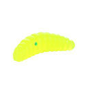 HENGJIA SO106 50 PCS 20mm Simulation Bread Bait Worms Crescent Soft Bait Horseback Fish Worm Bait Fishing Gear (Yellow)