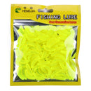 HENGJIA SO106 50 PCS 20mm Simulation Bread Bait Worms Crescent Soft Bait Horseback Fish Worm Bait Fishing Gear (Yellow)