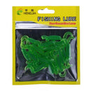 HENGJIA SO105 20 PCS 3.5cm/0.9g Double Tailed Bait Soft Bait for Sea Fishing (Green)