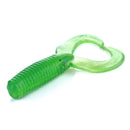HENGJIA SO105 20 PCS 3.5cm/0.9g Double Tailed Bait Soft Bait for Sea Fishing (Green)